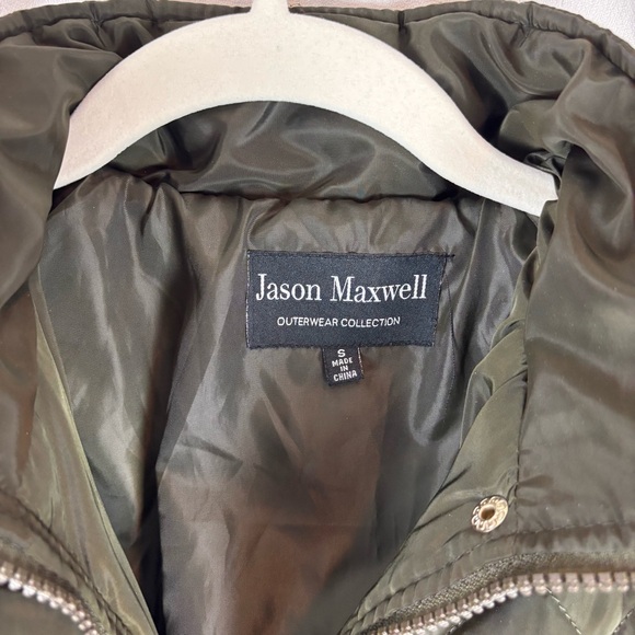Jason Maxwell‎ Green Utility Coat Quilted Design - Picture 6 of 13
